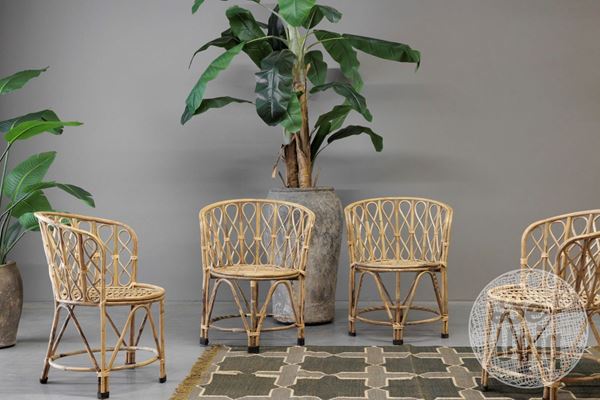 Afbeelding van Stoel Rattan | India