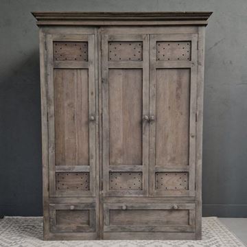 Afbeeldingen van Stoer & Stijlvol Linnenkast antique grey