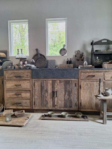 Picture of Landelijke keuken element | 4-ladekast | K001